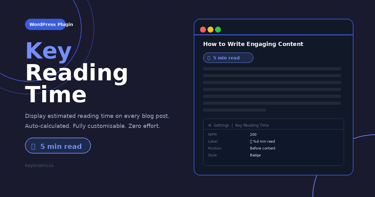 read time plugin