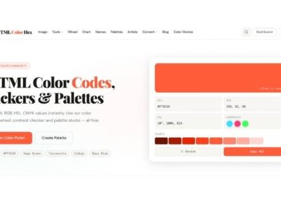 htmlcolorhex.com screenshot